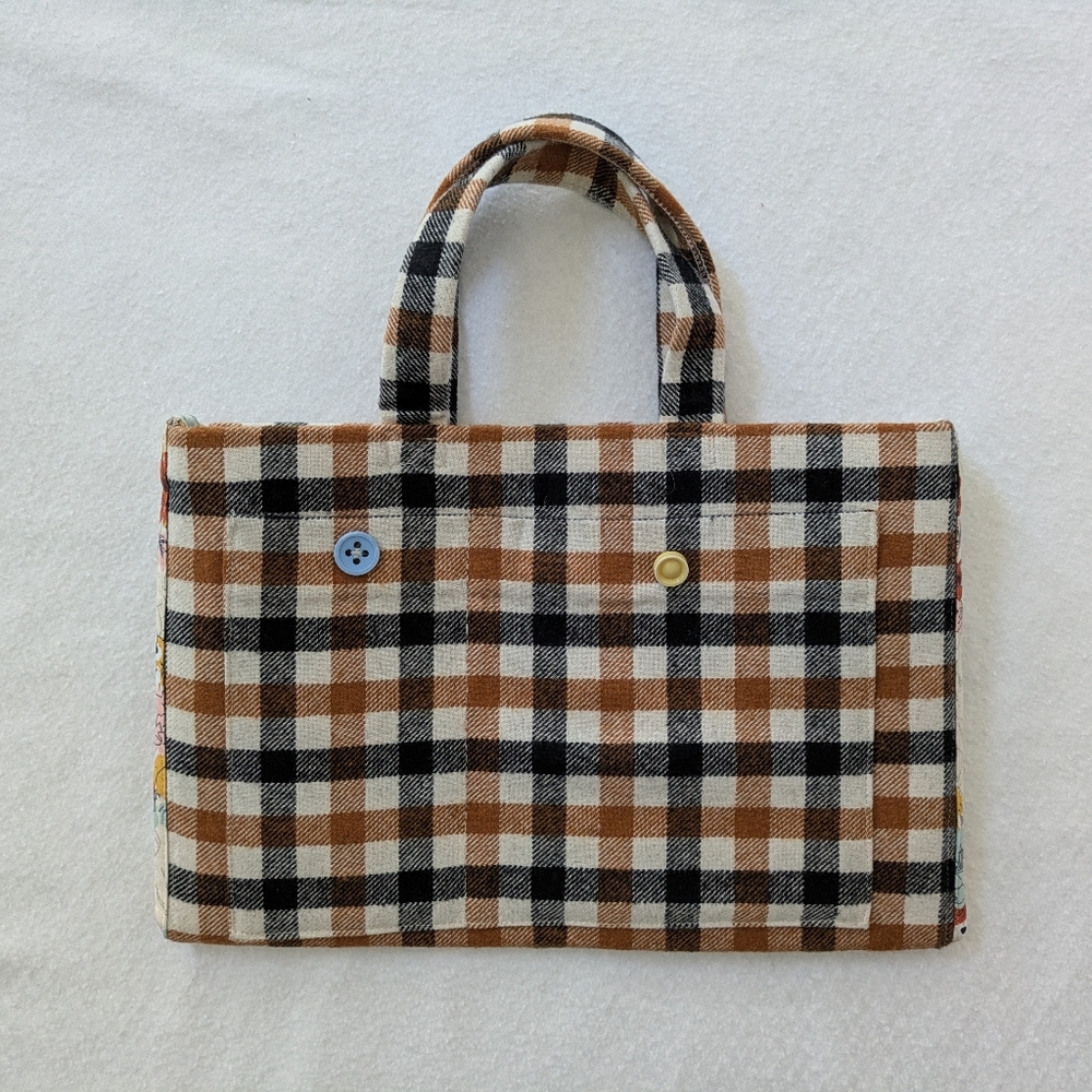 Buffalo Plaid Handmade Casual Fabric Rustic‎ Handbag Purse